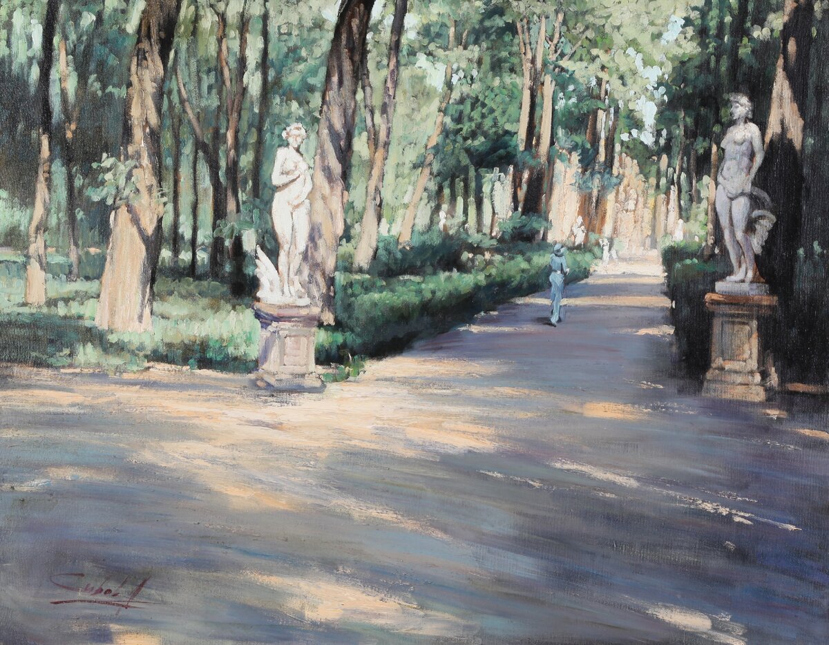 Сивов Андрей, Летний сад 2011, холст, масло, 71х90