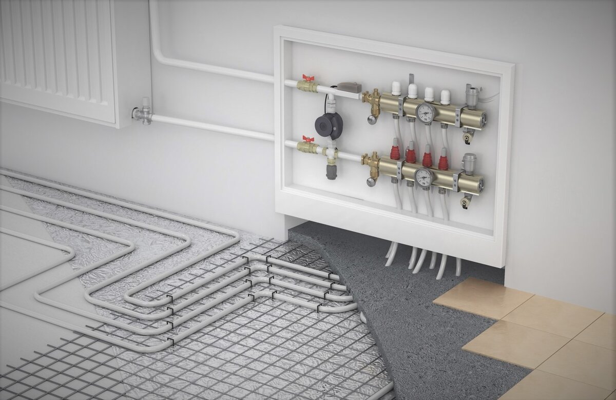 Пример водяного теплого пола