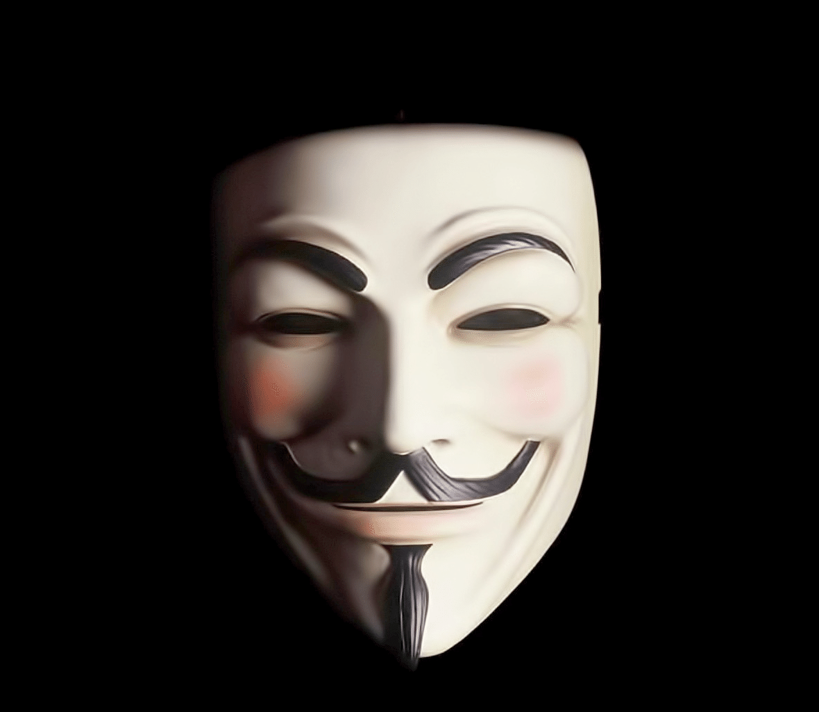 Карнавальная маска Анонимуса Судная ночь светящаяся