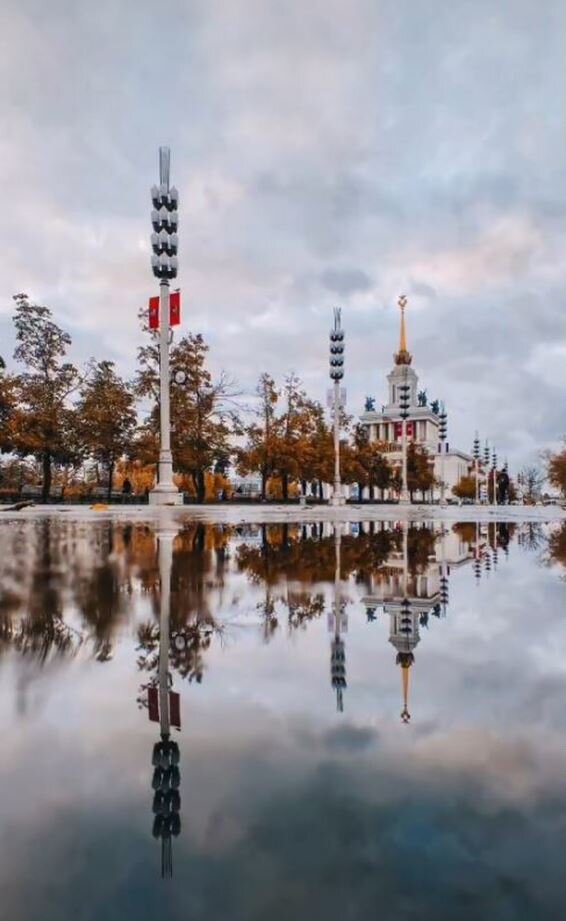 Отражение в луже.