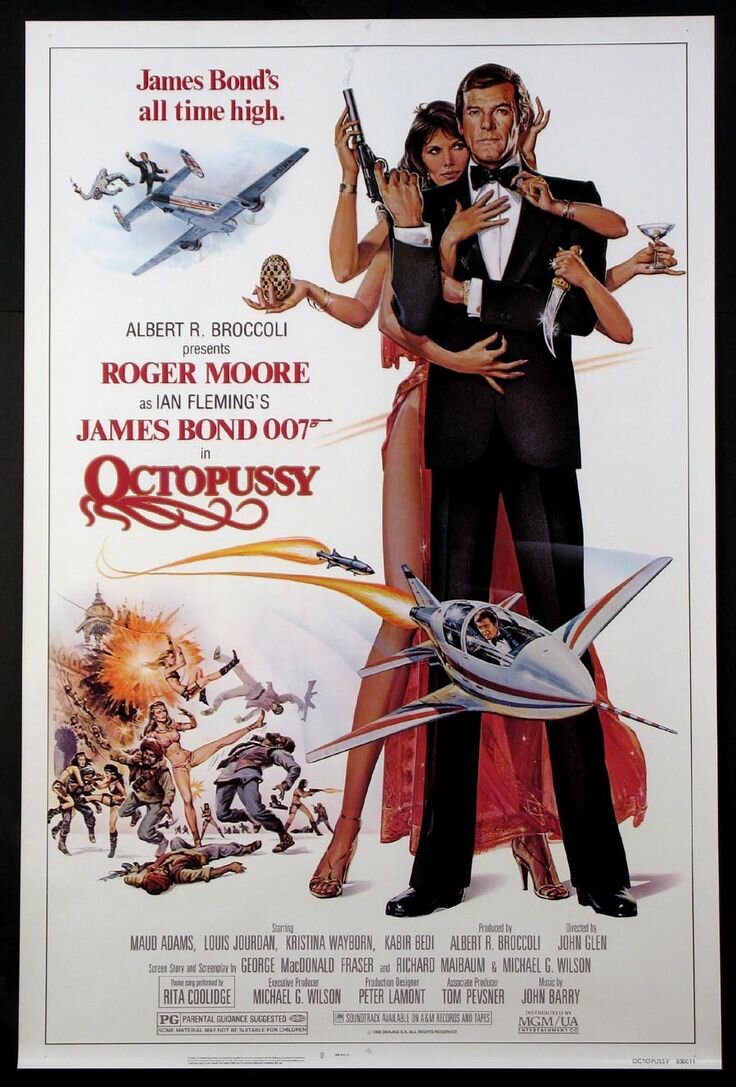 Постер "Осмьминожка", фотография взята с сайта http://www.jamesbond-shop.com/Octopussy.htm