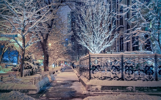 все счастливы и доброжелательны. Я обожаю наблюдать, как в свете ночных фонарей переливаются всеми цветами радуги и падают снежинки, накрывая белоснежным покрывалом дома и улицы.
Но вот неподалеку промелькнула тень редкого прохожего, спешащего как можно скорее уйти в тепло своего жилища, укрывшись от холода и неприветливости зимней ночи, убежав из этой привлекательной с виду зимней сказки. А вот другой парень провожает свою девушку и все никак не может с ней расстаться. Девушка явно опаздывает домой и влюбленные уже покрылись медленно падающими снежинками, но и она не спешит расстаться со своим молодым человеком.

 

Сейчас почти весь город спит, и тишина городских улиц наполняется какой-то таинственностью, скрывая в себе какую-то загадку. Завтра же снова наступит день и все будет по-старому. Улицы наполнятся суетой, люди будут торопиться, куда-то бежать, все время опаздывая, и, наверное, если спросить любого из прохожих, то вряд ли кто-нибудь сможет ответить на вопрос, куда он так спешит. Вся наша жизнь проходит в таком же быстром темпе, с такой же грудой проблем и переживаний, как у остальных. Причем большинство этих проблем надуманы нами же, а если на минутку остановиться и задуматься, то выходит, что наша жизнь не такая уж и плохая. Зачастую мы не успеваем наслаждаться любовью, счастьем, улыбками прохожих и красотою природы. А на склоне лет мы горюем, что наша жизнь пролетела так быстро и незаметно. Так может не стоит всю жизнь гоняться за миражами, а следует вечерами спокойно сидеть у окна и любоваться красотой зимней ночи, размышляя о Вечном?
Остановитесь! Взгляните на зимнюю ночь другим взглядом! Насколько она прекрасна, когда за окном сыплет, словно из мешка, снег, бушует ветер и стоит трескучий мороз! И как прекрасно в это время находиться в теплой уютной комнате и чувствовать себя защищенным от всех неприятностей бездушной холодной зимы!