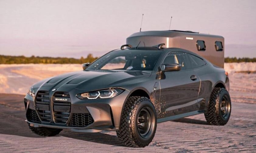 Цифровой художник превращает BMW M4 в идеальный фургон для кемпинга