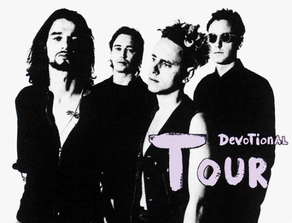 Подрезанная афиша Devotional-тура во всей красе.