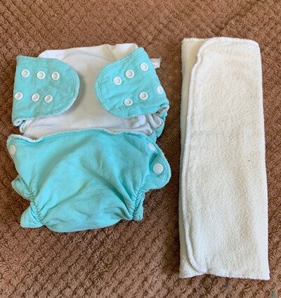 многоразовый хлопковый подгузник с вкладкой