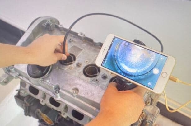 Пример пользования эндоскопом.