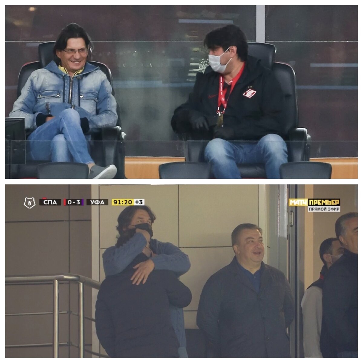 Шамиль Газизов на стадионе "Спартака" в 2020-м и 2021-м.