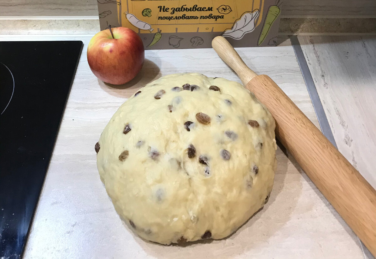 Тесто на булочки с изюмом