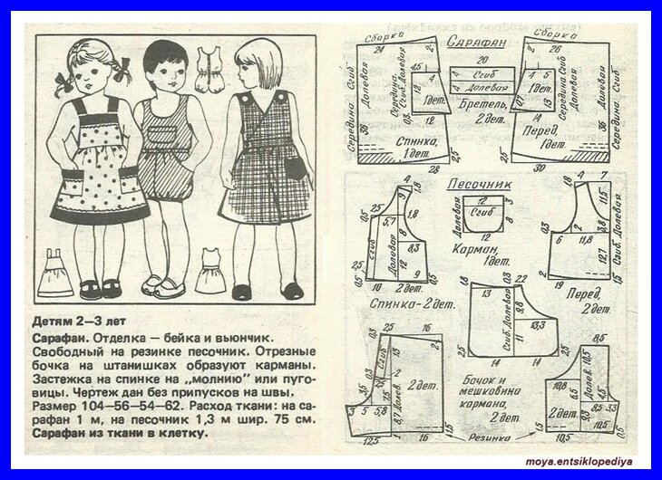 Выкройки одежды для детей от Анастасии Корфиати - Страница 3 из 8
