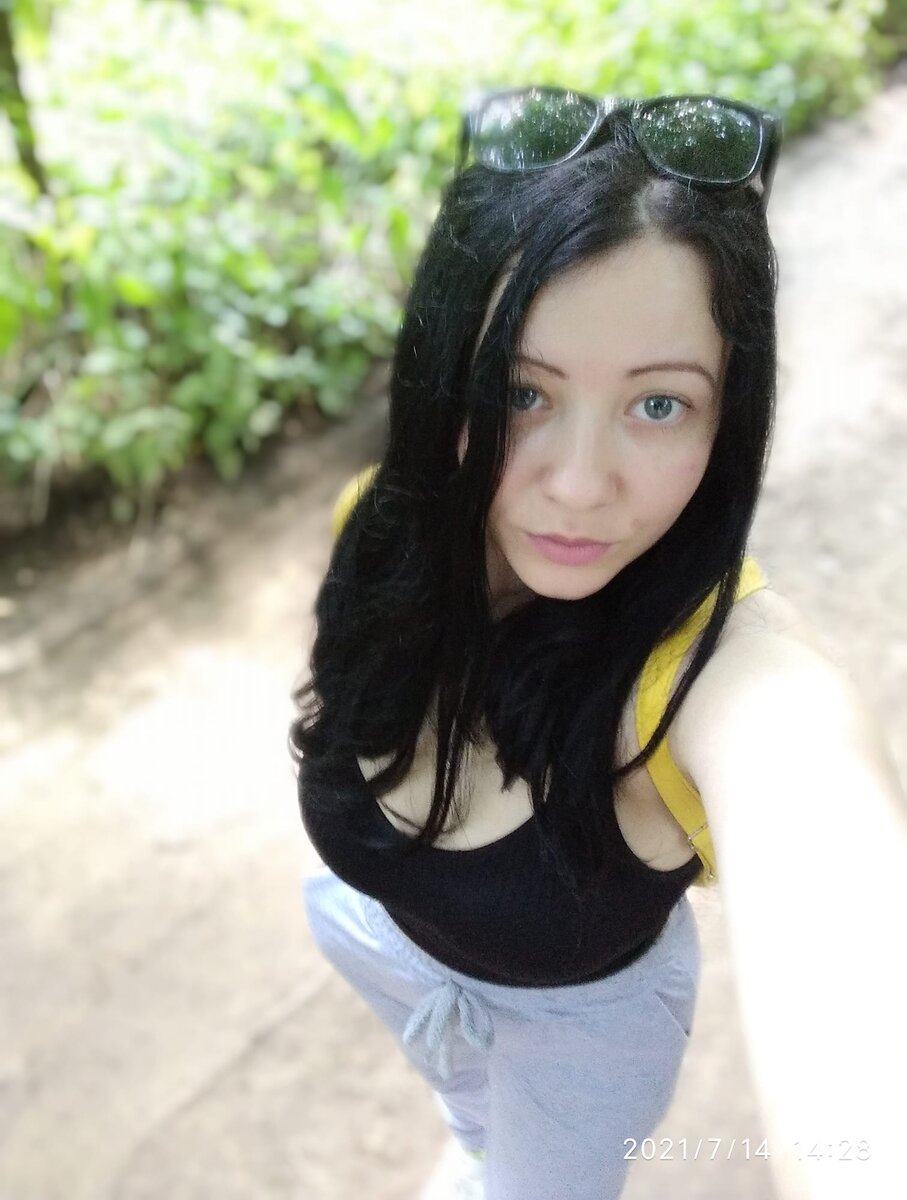 я с крашенными волосами