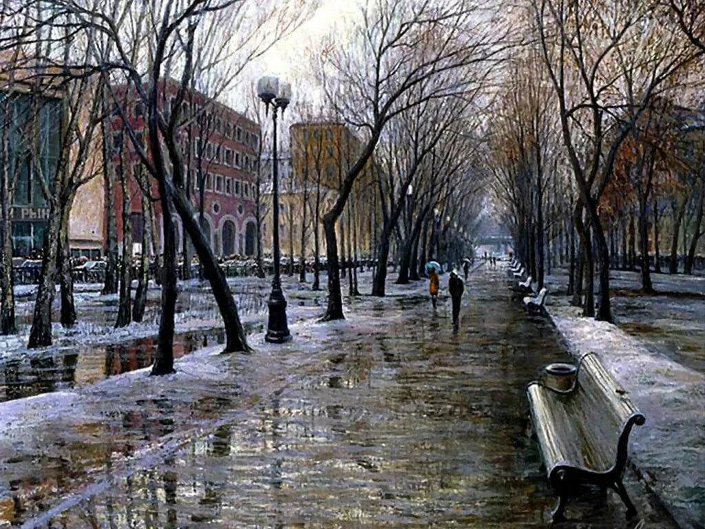 Весна в городе. Фото из интернета.