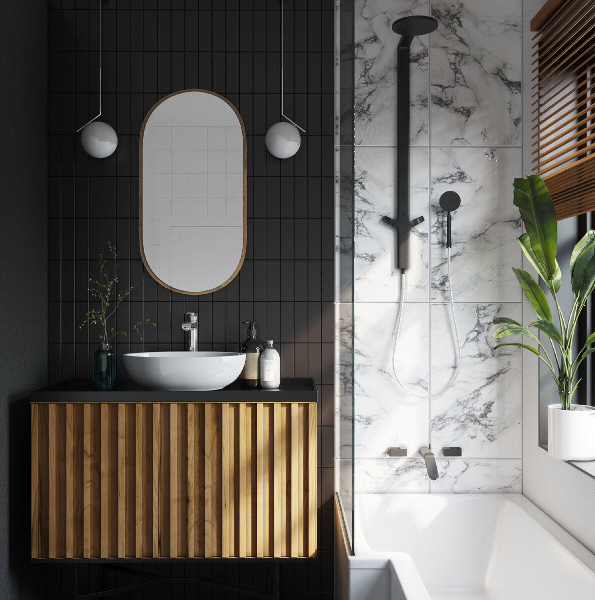 Дизайн ванной комнаты с раковиной Ringo от SANITA LUXE