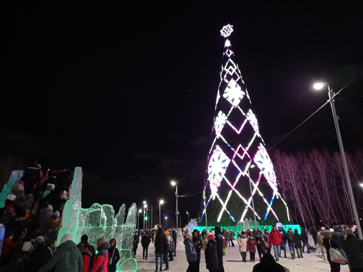 Ёлка на острове Татышев в Красноярске