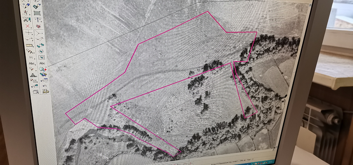 Границы моего нового участка вокруг основного на котором я уже работаю