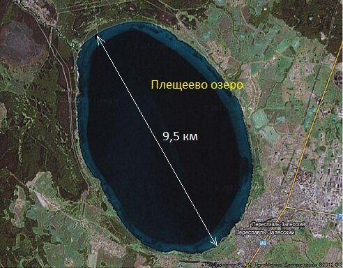 Плещеево озеро карта