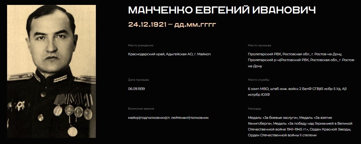 Отчим актрисы Татьяны Иваненко - полковник Евгений Манченко - любил ее как родную