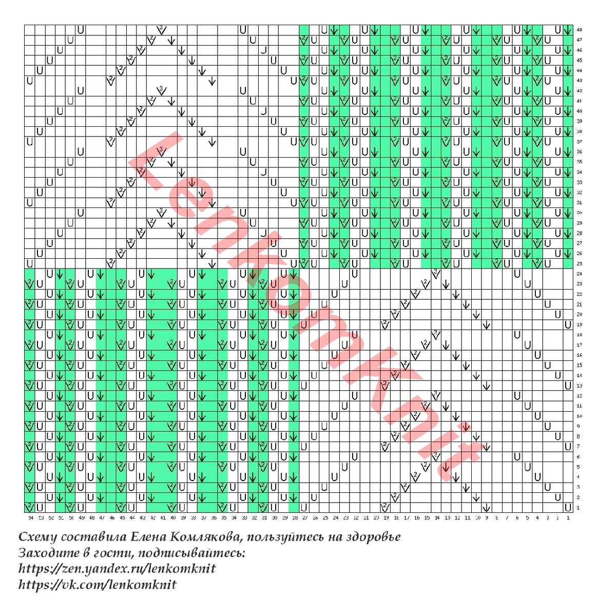 Узор медвежьи лапки описание схема