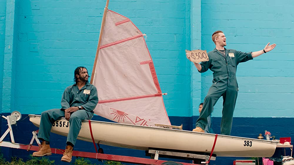 Кадр из фильма Blindspotting. Режиссер: Карлос Лопес Эстрада. Оператор: Роберт Баумгартнер. Производство: Foley Walkers Studio, Snoot Entertainment