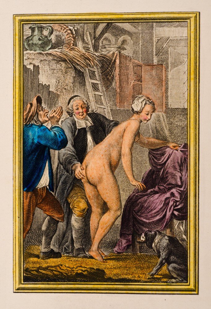 Шарль-Доменик-Жозеф Эйзен (Charles Dominique Joseph Eisen; 1720—1778). «Кобыла кума Пьера».