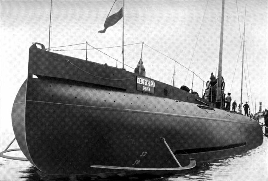 Торговая субмарина Дойчланд 1916 год (фото: Wikimedia Commons)