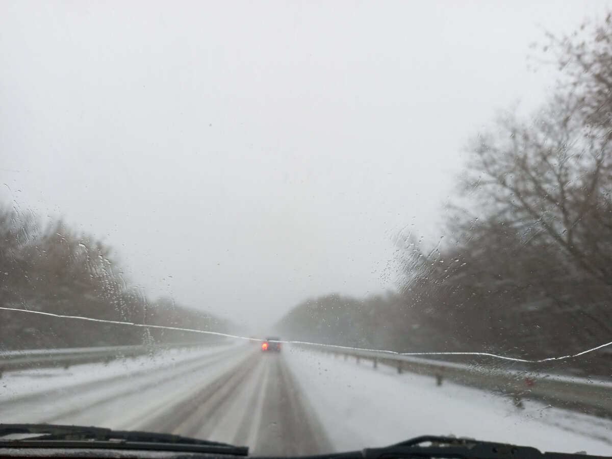 Поездка в снежный день