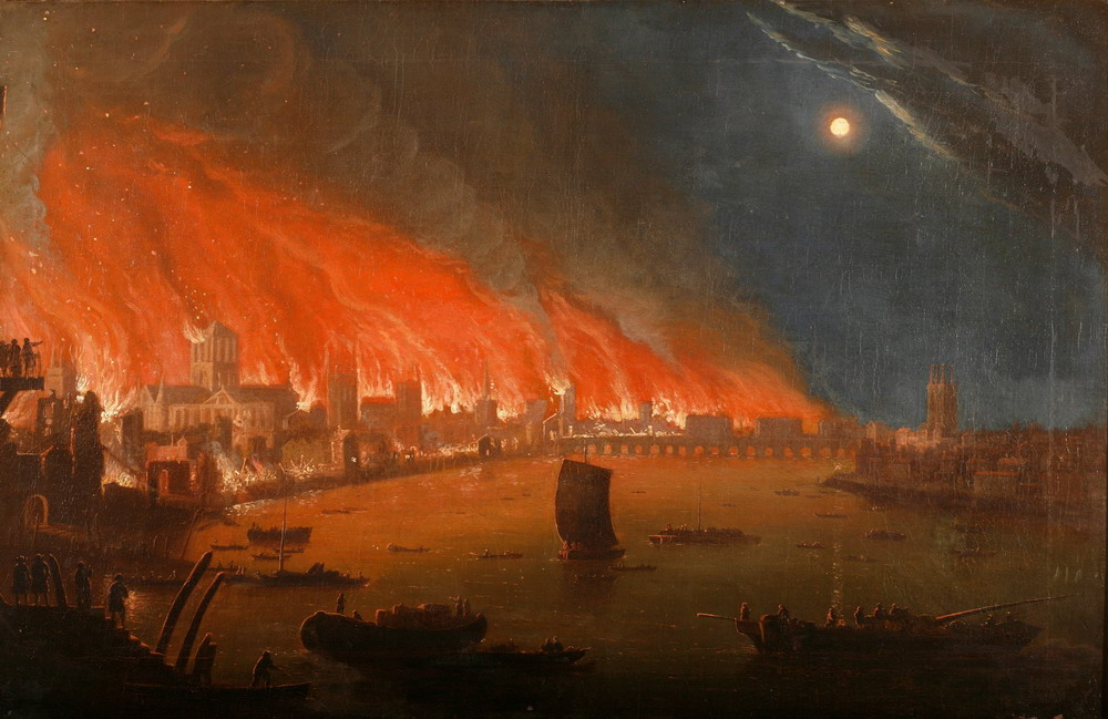 Many houses during the great fire. Великий Лондонский пожар 1666. Великий пожар в Лондоне в 1666. 1666 Год пожар в Лондоне. Лондон 1666.