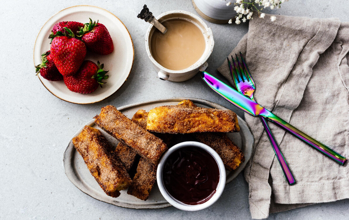 Когда вы жаждете и чуррос, и французский тост, подойдут только чурро-французские тосты. рецепт для похудения