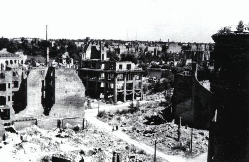 Вот так выглядел Кёнигсберг в 1945 году