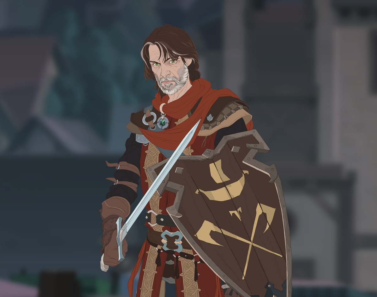 Этакий старый вояка. Как по мне так обсолютно бесполезный персонаж, можно на главную роль поставить его дочь и собственно ни чего не поменяется, у меня был вкачен хорошо но всегда стоял в тылу.