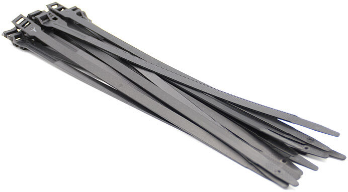 Используйте только стяжные хомуты, специально предназначенные для СИП такие как Е778 или Е260 торговой марки Н