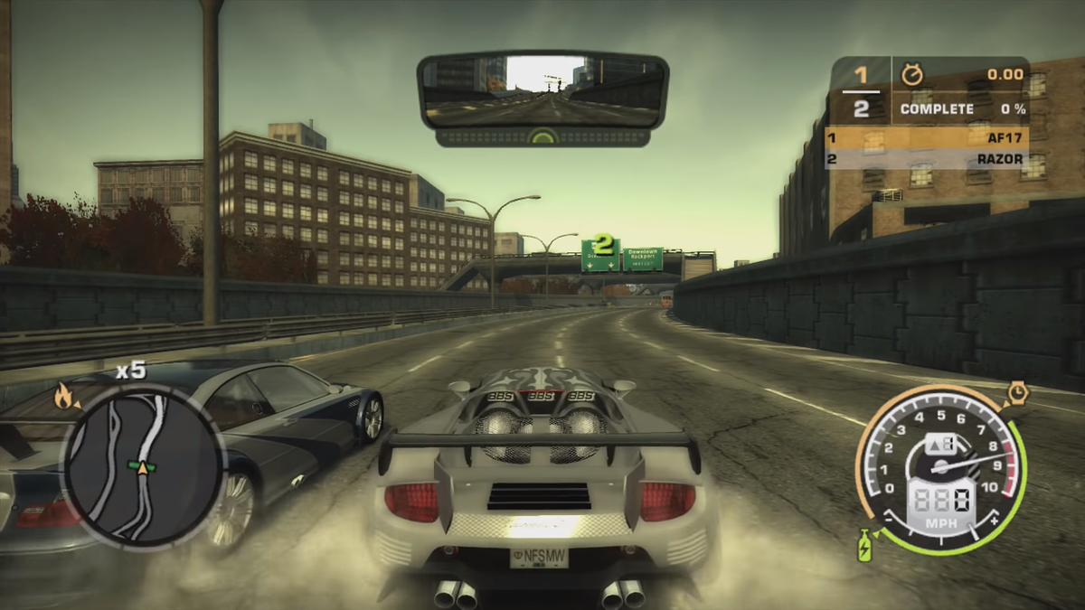 Кадр из трейлера. NFS MW