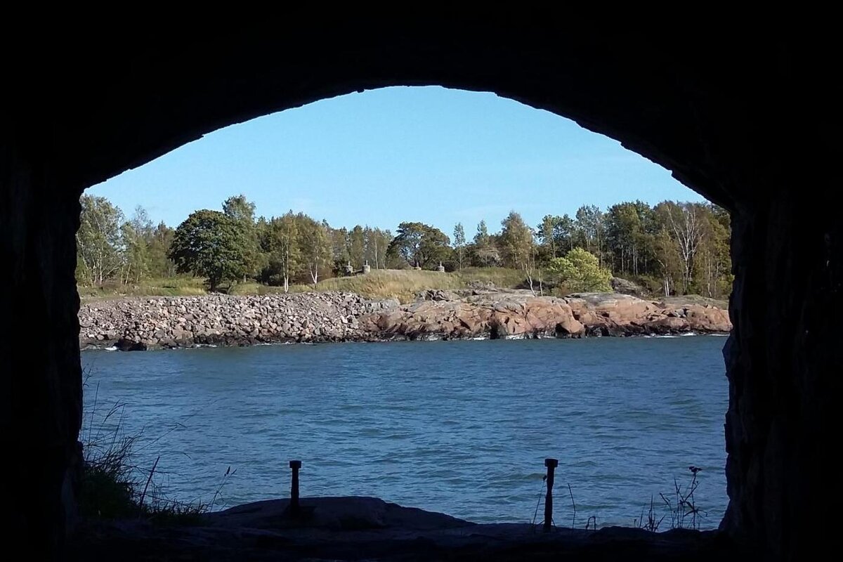 Вид из крепости Свеаборг, Хельсинки, Финляндия.  Фото автора