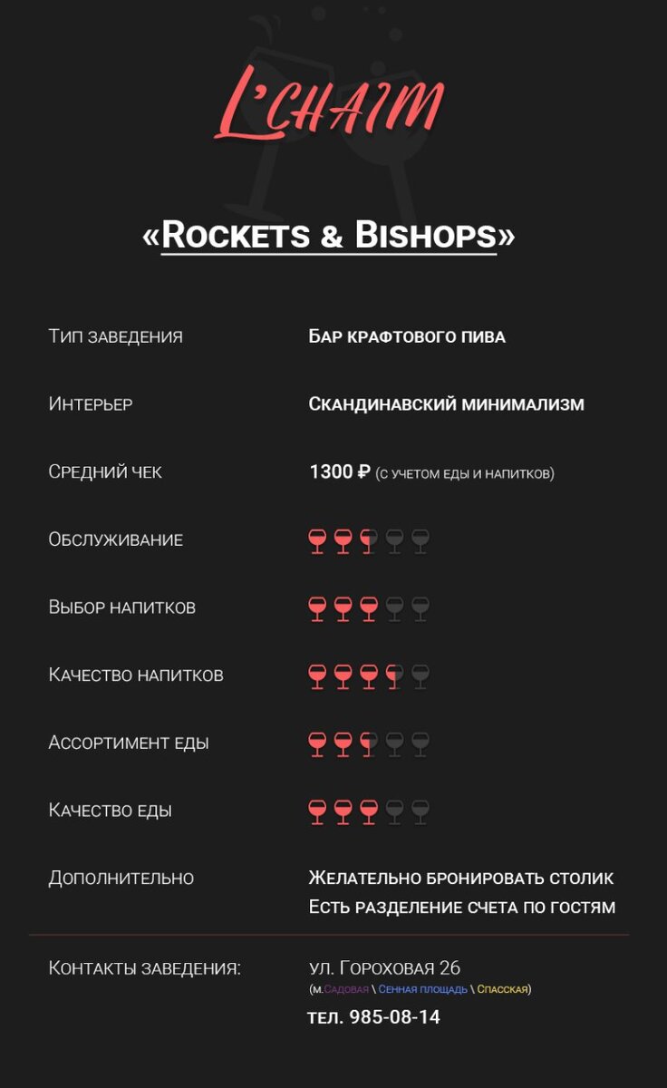 «ROCKETS & BISHOPS»