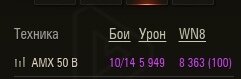 Одна сессия на барабанном танке AMX 50B