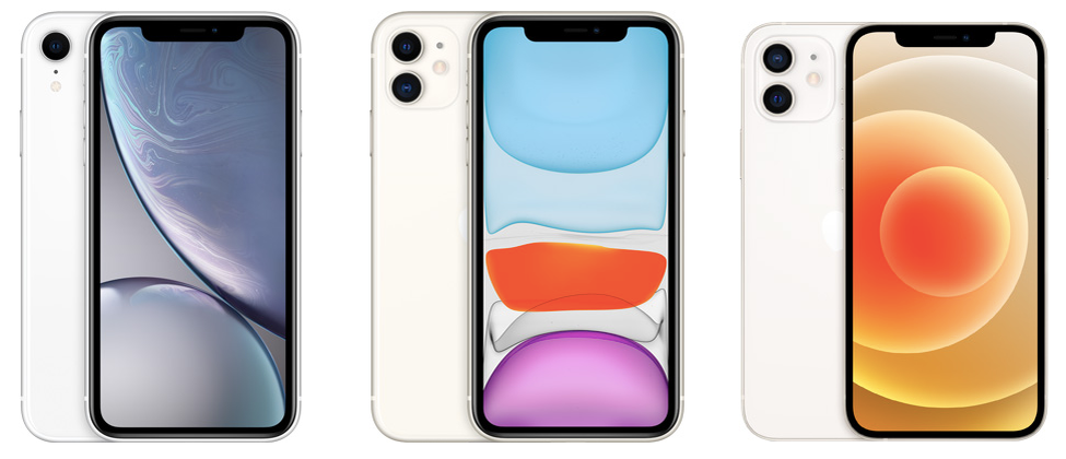 Внешний вид iPhone XR, 11 и 12