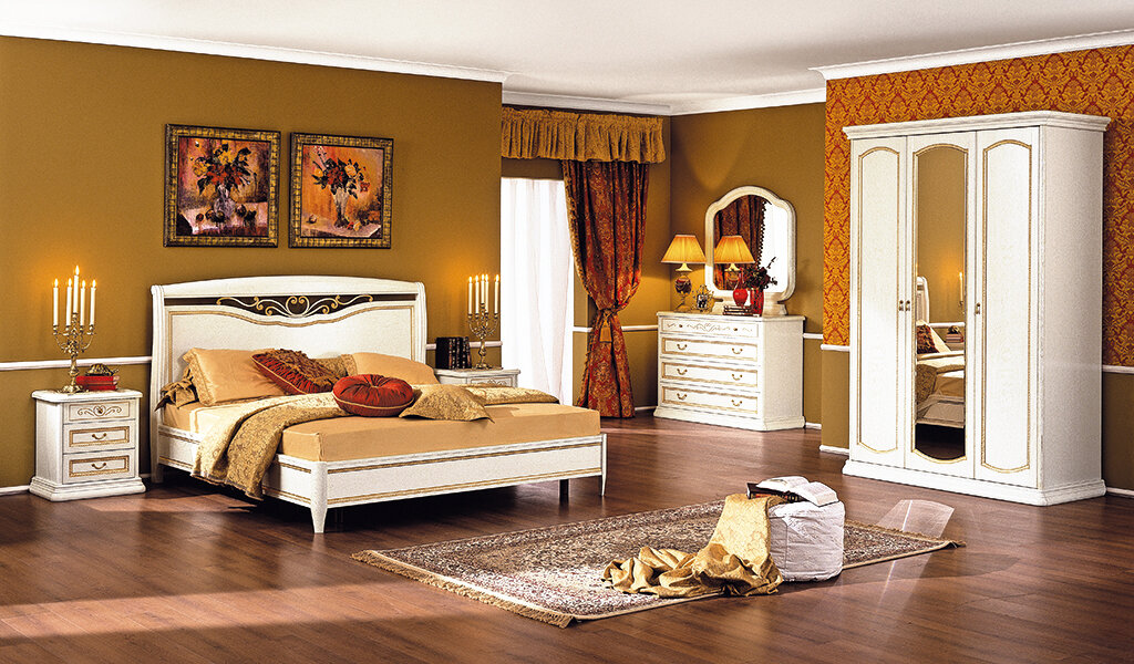 Коллекция мебели для спальни Луиджи белая