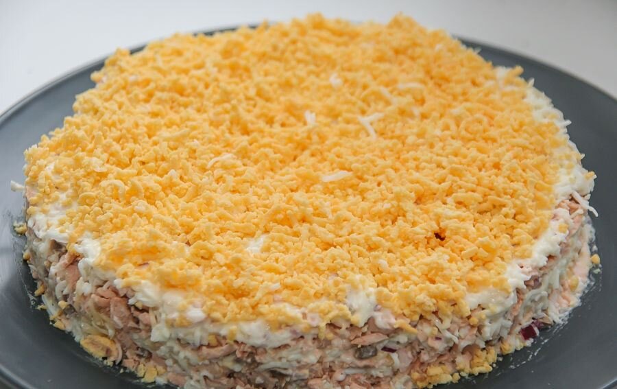 Салат Мимоза со сливочным маслом и сыром, пошаговый рецепт с фото на ккал
