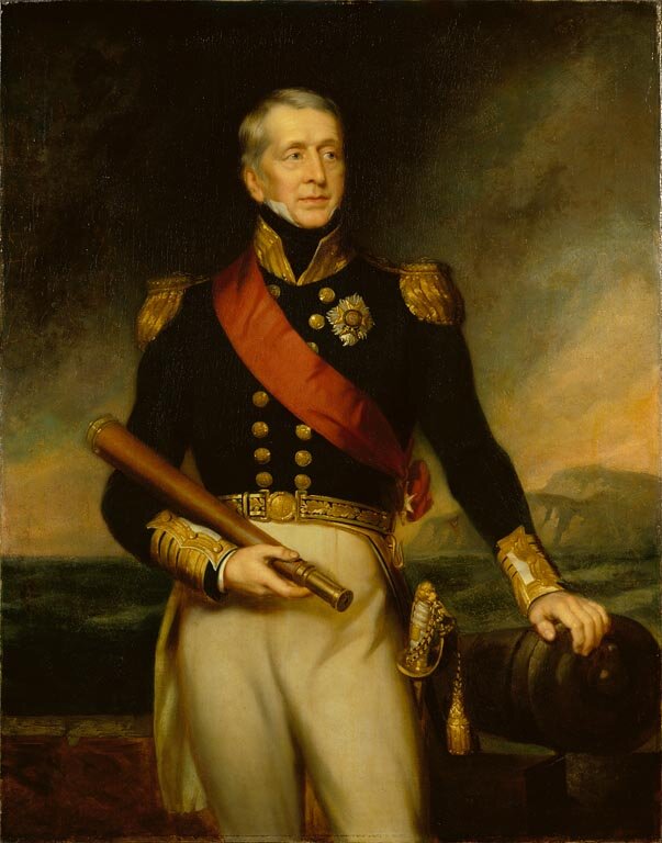 Адмирал Джордж Кокберн (1772-1853 г.г.) Портрет взят из открытых источников.
