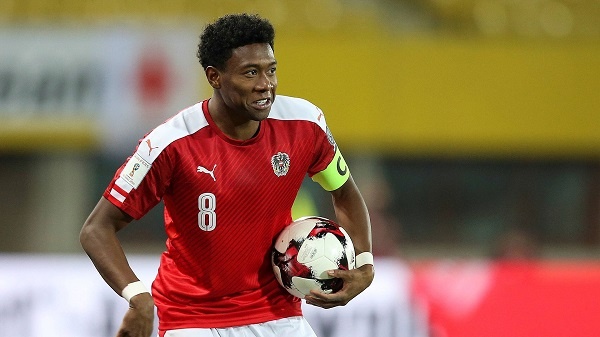 Давид Алаба в составе сборной Австрии