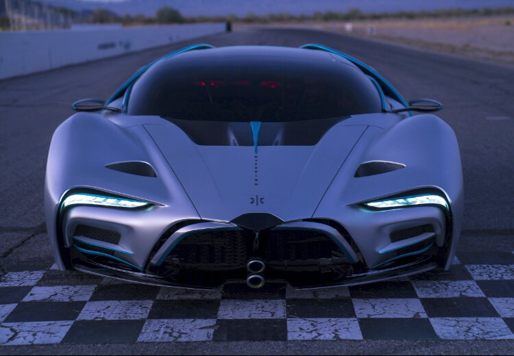 Водородный суперкар XP-1.(фото спереди)