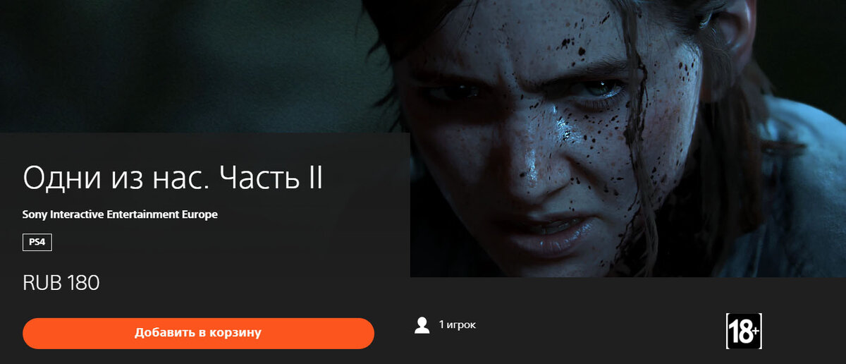Цена за которую я поиграл в TLOU 2. Картинка просто для примера и аренду я брал не на сайте с арендой игр.