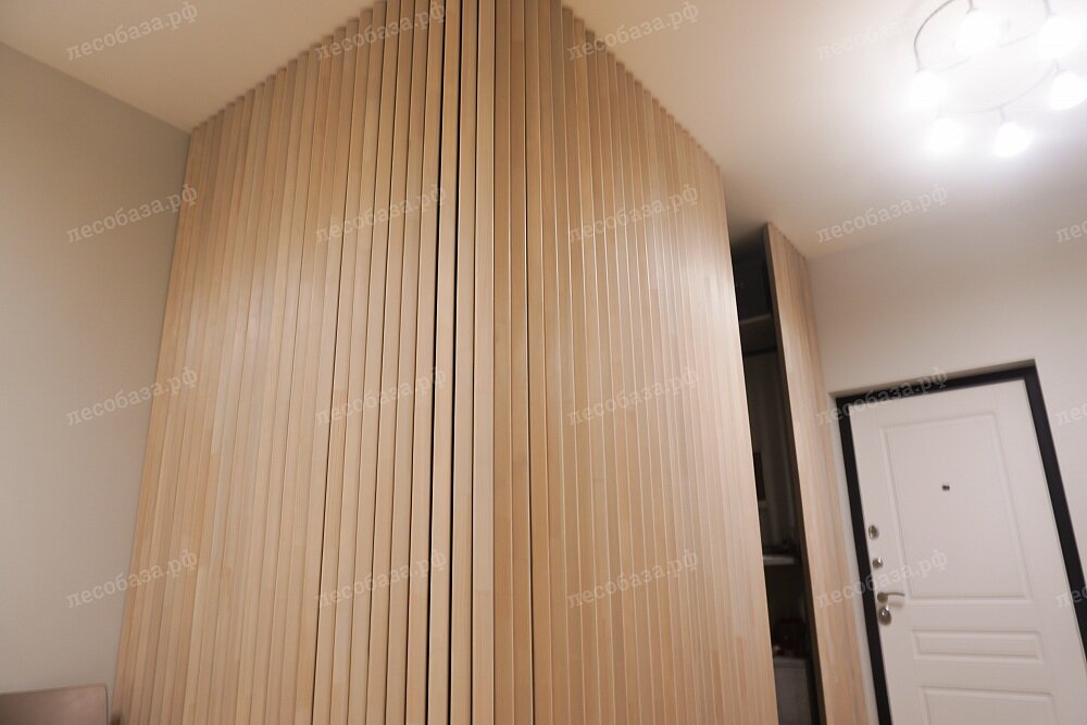 Реечная перегородка в квартире