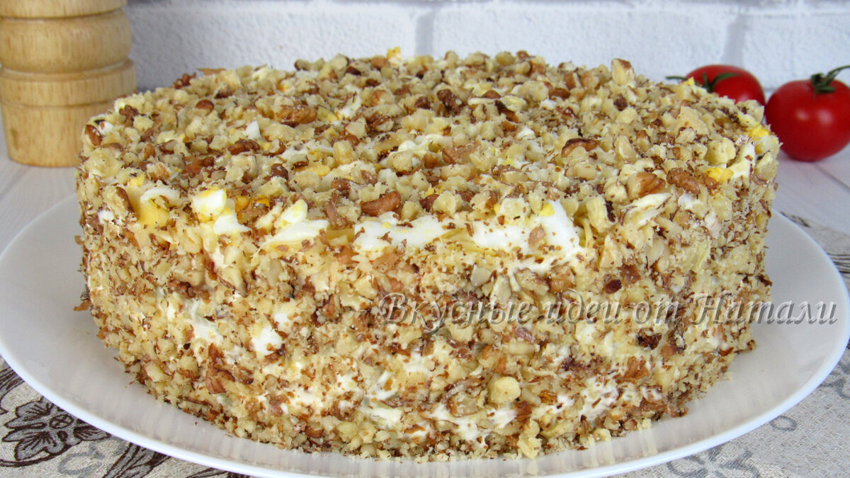 Праздничный салат с курицей