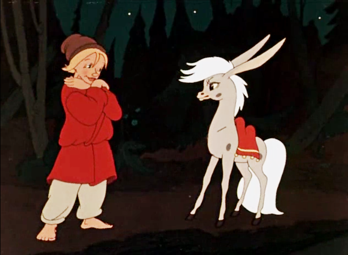 Кадр из мультфильма "Конек-Горбунок", 1947 г.