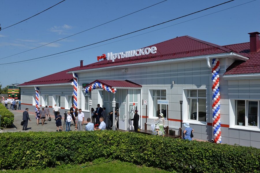 Вокзал станции Иртышское