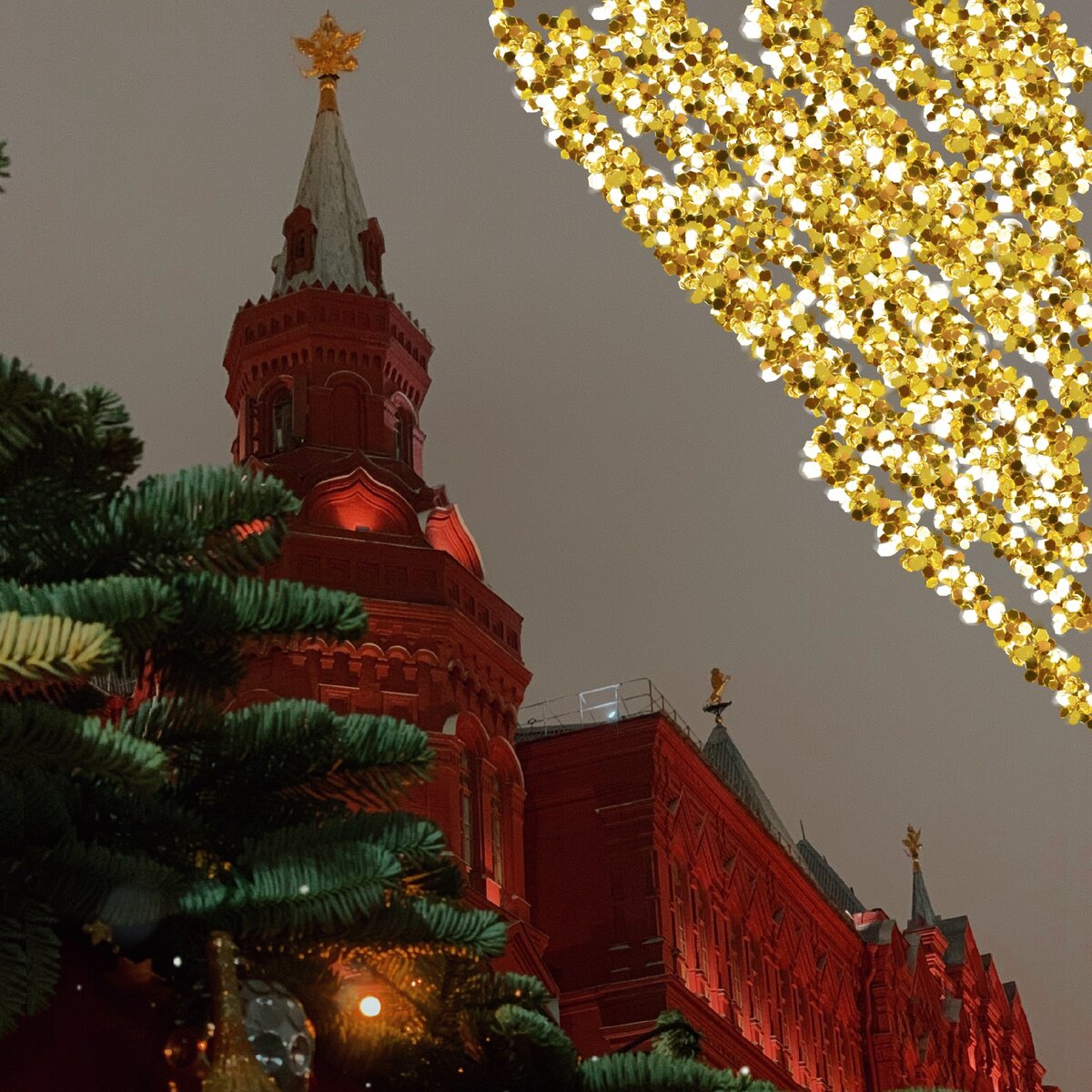 новогодняя красная площадь в москве