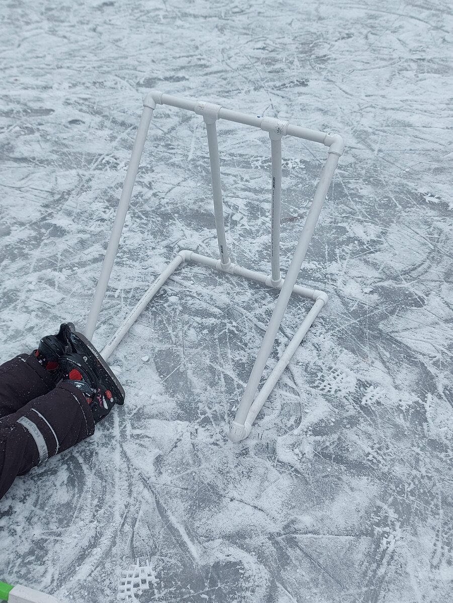 Истерящий Митька на льду