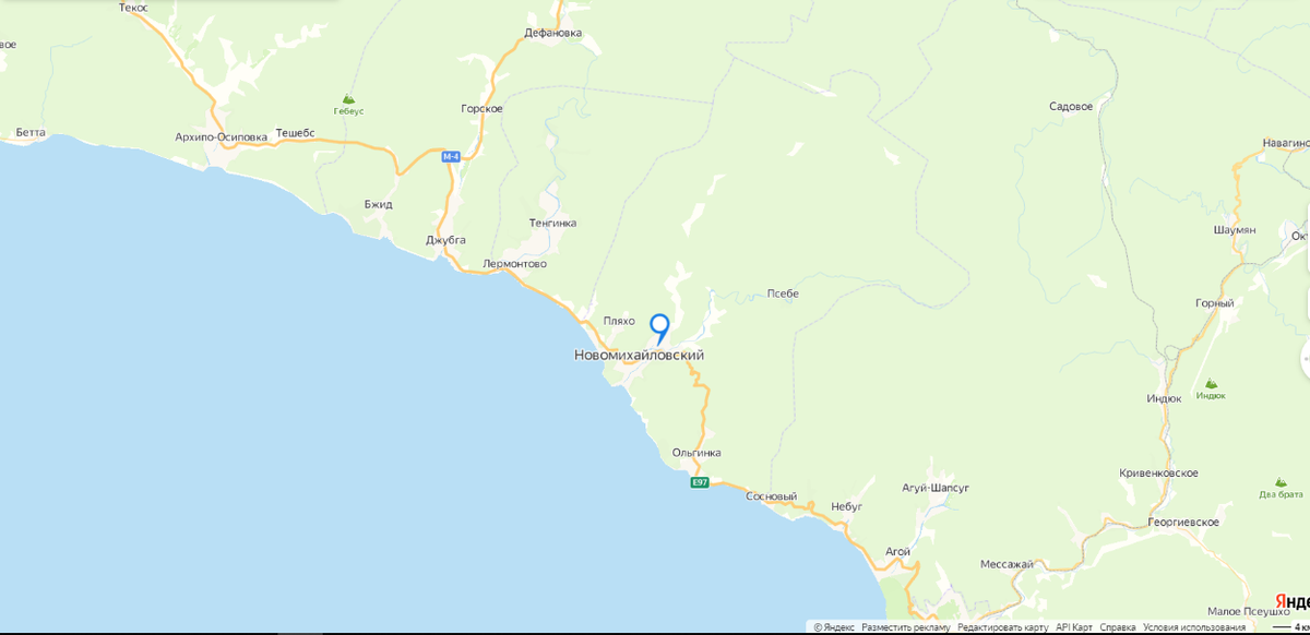 карта этой местности