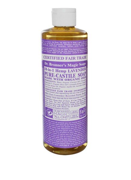 Мыло на основе органических масел Lavender Magic Pure Castile Liquid Soap от Dr. Bronner’s.
