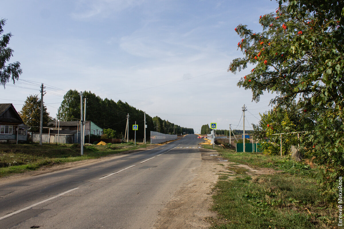 Дорога Дивеево-Ардатов, поворот на построенный Северо-Восточный обход